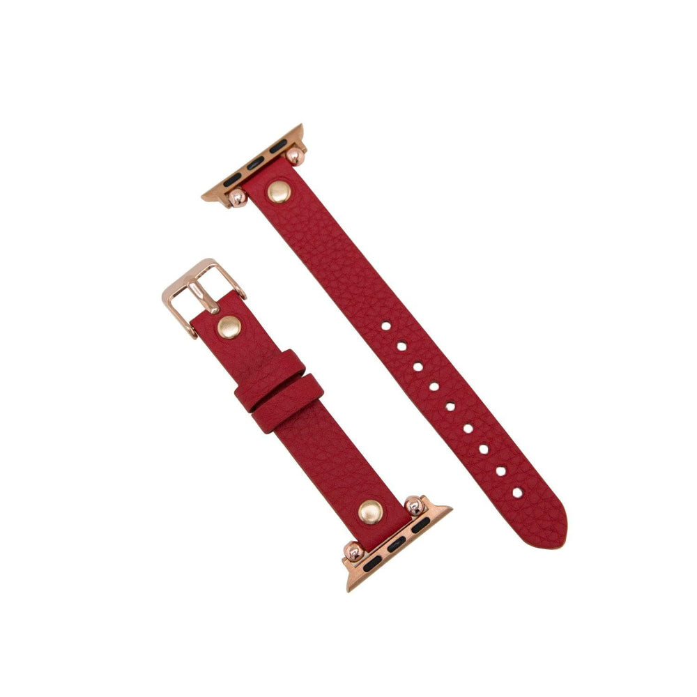 Ferro Fitbit Genuine Leather Watch Band with Rose Gold Trok