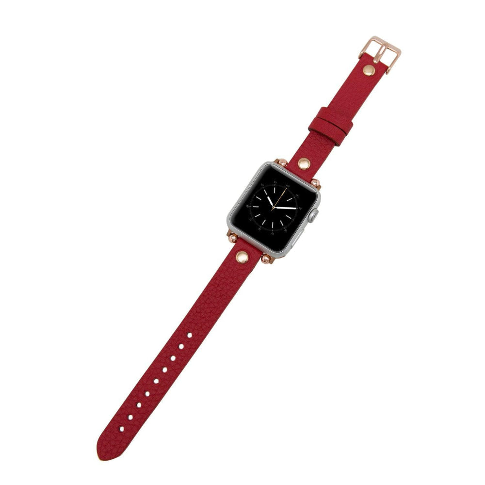 Ferro Fitbit Genuine Leather Watch Band with Rose Gold Trok