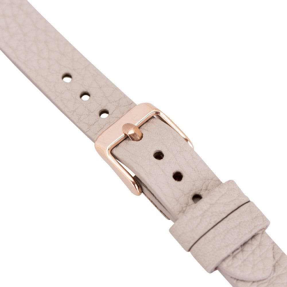 Ferro Fitbit Genuine Leather Watch Band with Rose Gold Trok