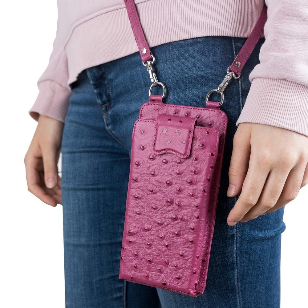Marlo Universal Genuine Leather Phone Case up top 6.9"