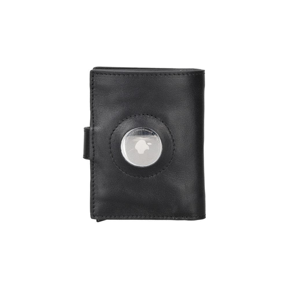 Porte-cartes mécanique en cuir Palertag Zip avec emplacement pour AirTag