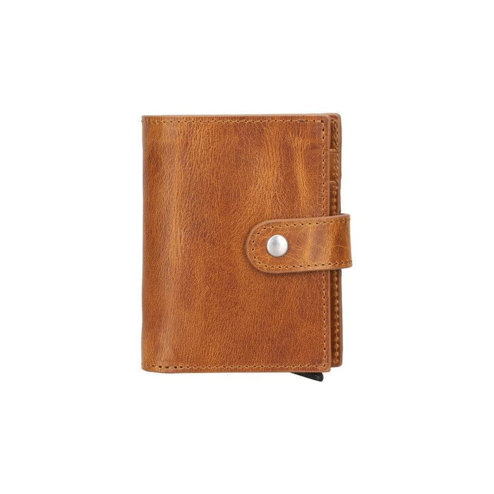 Porte-cartes mécanique en cuir Palertag Zip avec emplacement pour AirTag
