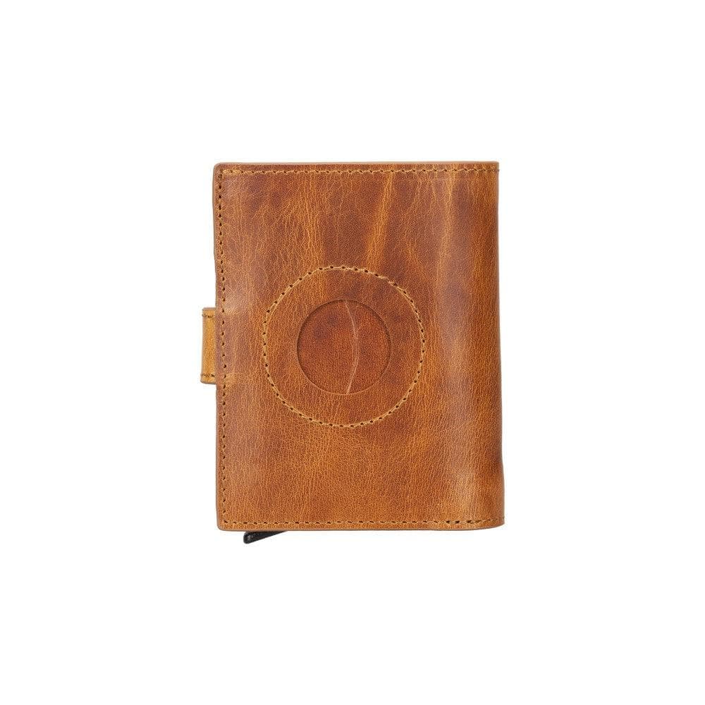 Porte-cartes mécanique en cuir Palertag Zip avec emplacement pour AirTag
