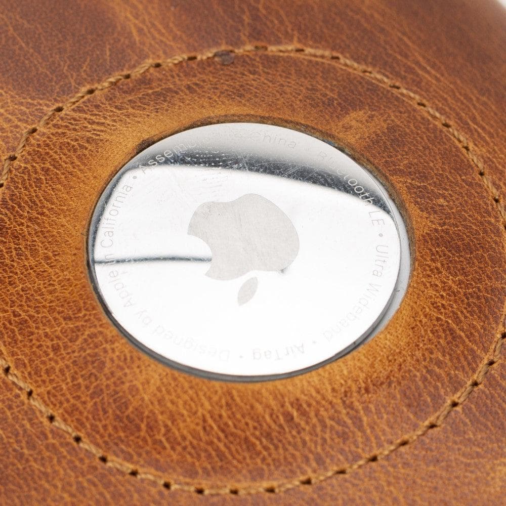 Porte-cartes mécanique en cuir Palertag Zip avec emplacement pour AirTag