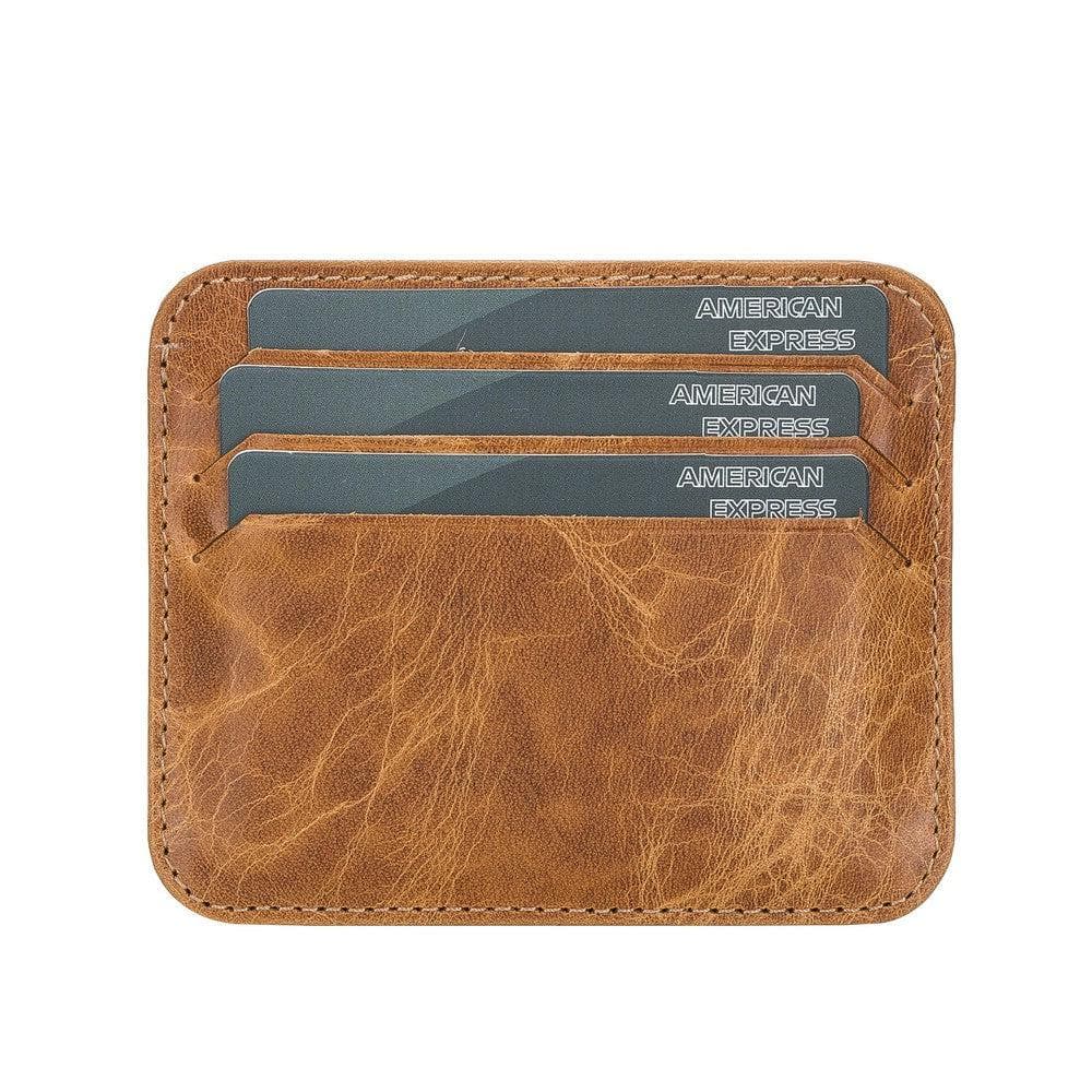 Porte-cartes fin en cuir Pedro