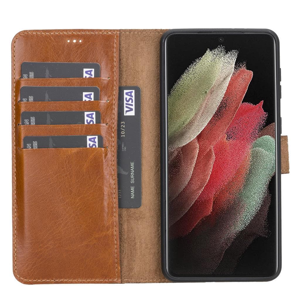 Magic Samsung Galaxy S21 FE (Fan Edition) Leather Detachable Wallet Case