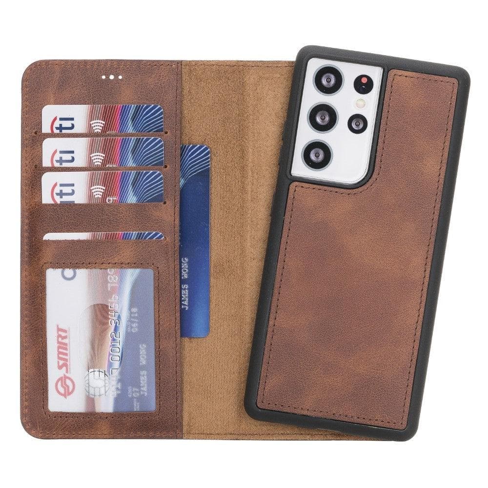 Magic Samsung Galaxy S21 Plus Leather Detachable Wallet Case