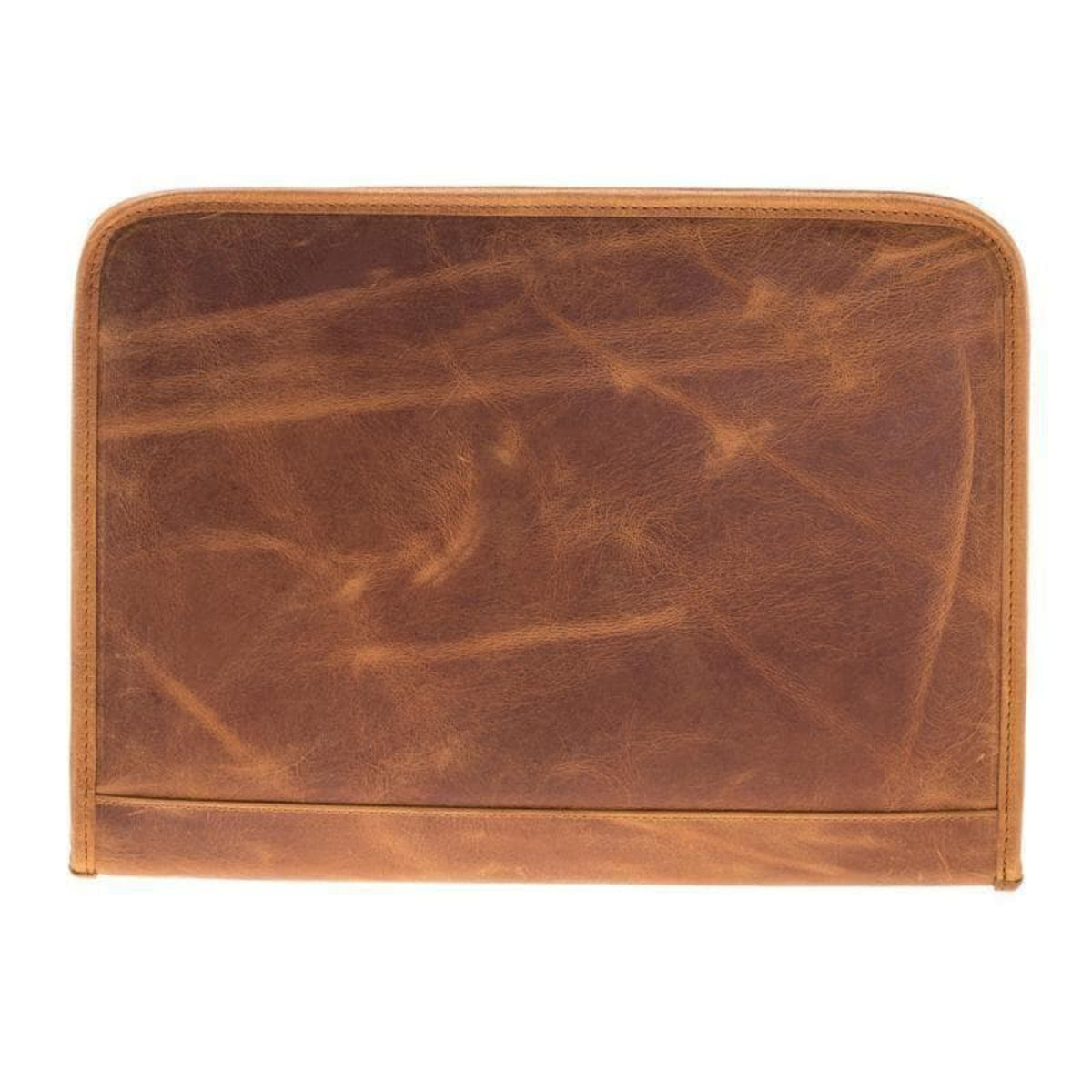 Brown leather wallet on a white background