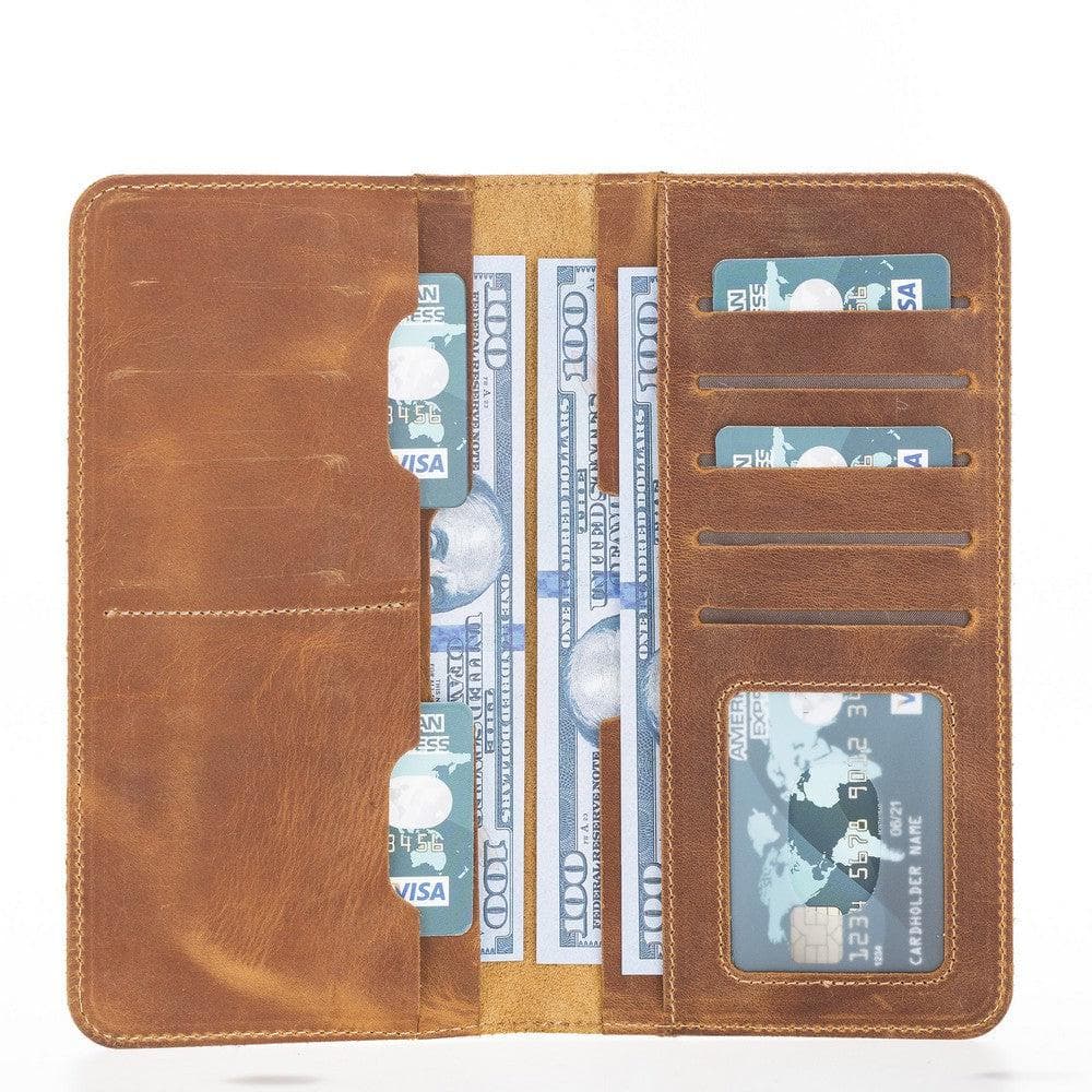 Portefeuille universel en cuir véritable