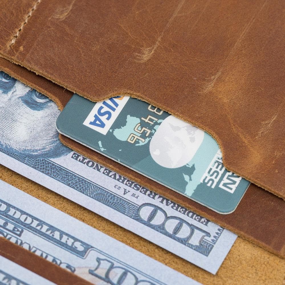 Portefeuille universel en cuir véritable