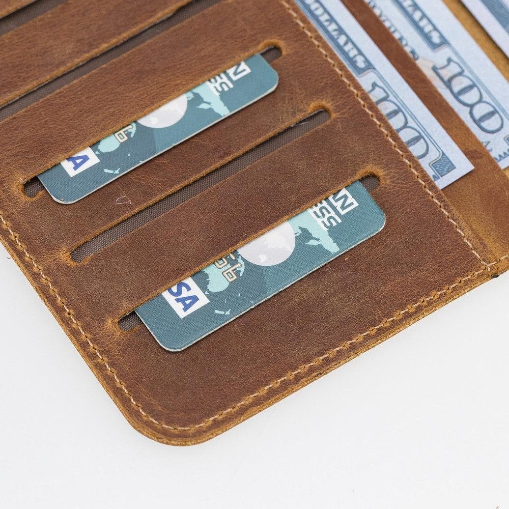 Portefeuille universel en cuir véritable