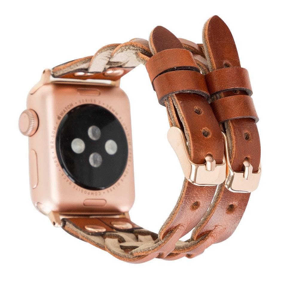 York Genuine Leather Apple Watch Double Band