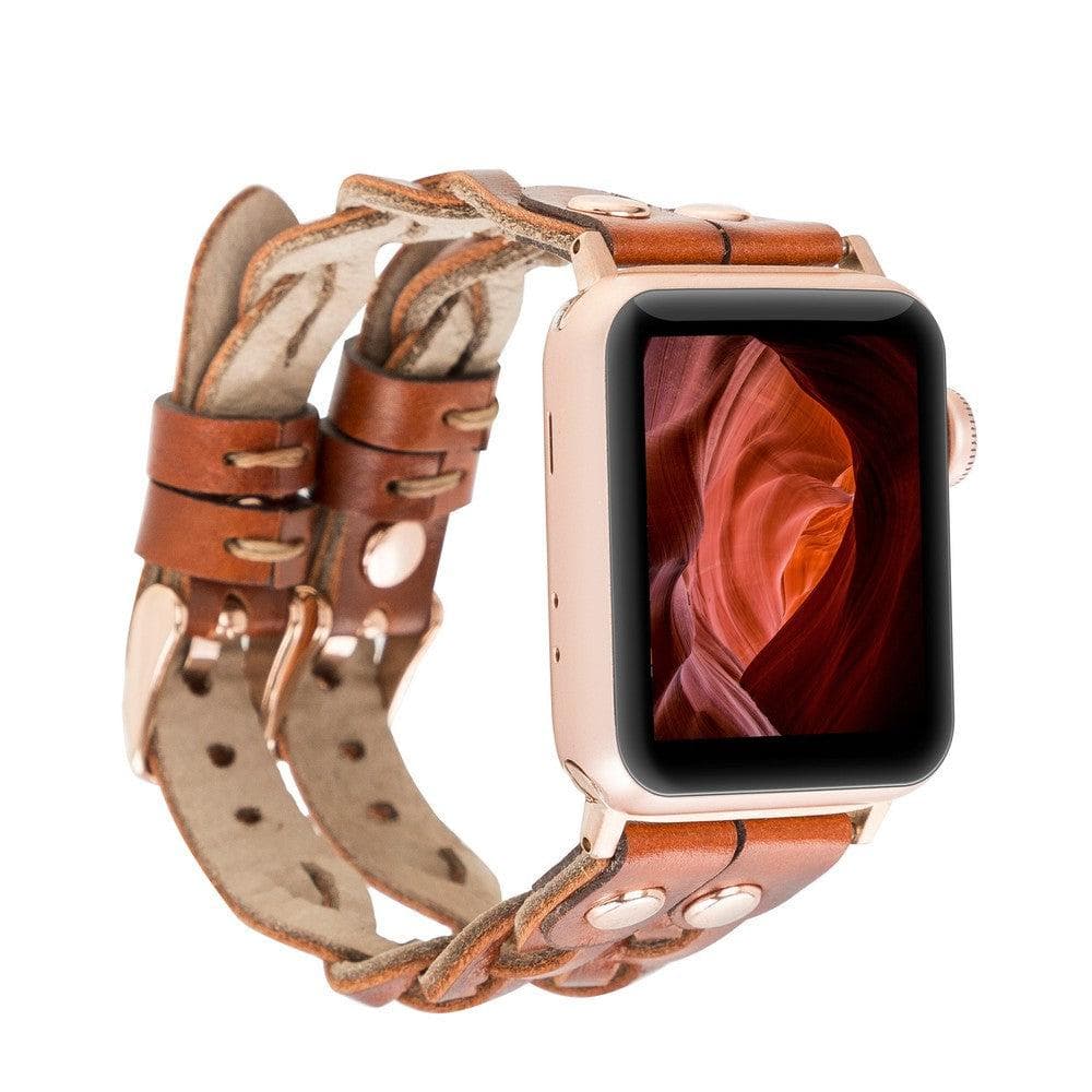 York Genuine Leather Apple Watch Double Band