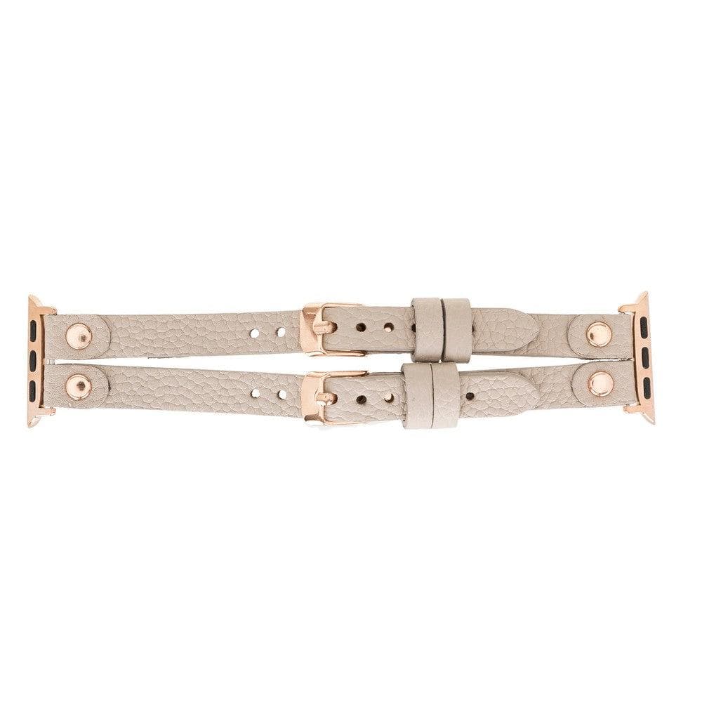 Ely Genuine Leather Apple Watch Double Band