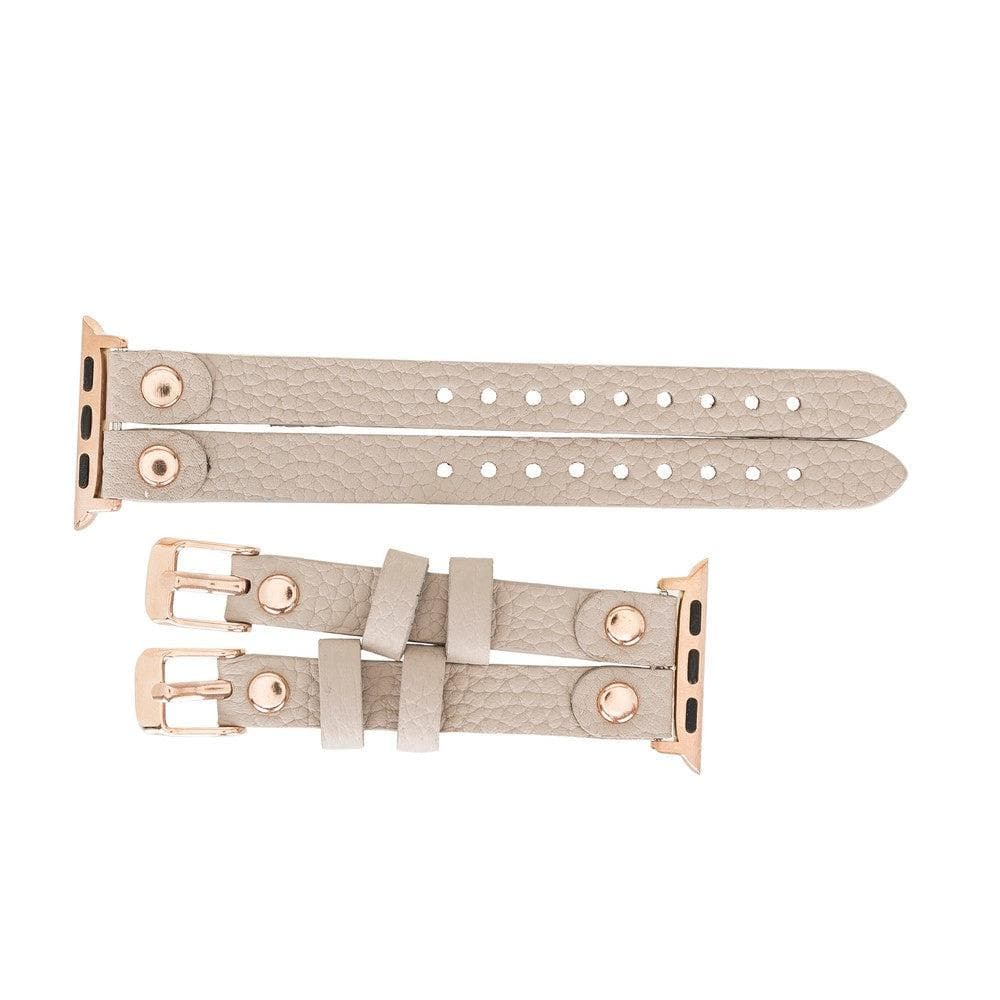 Ely Genuine Leather Apple Watch Double Band