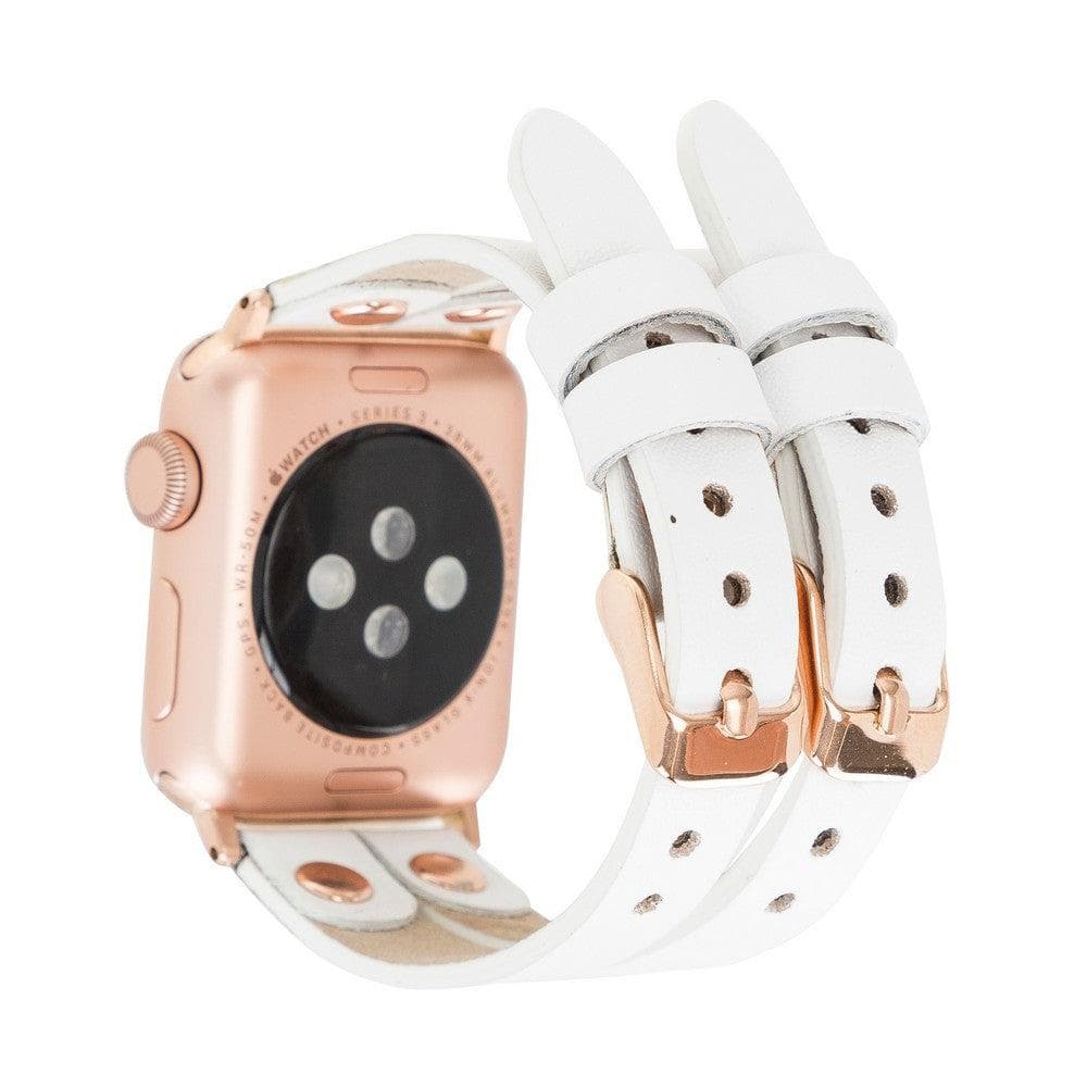 Ely Genuine Leather Apple Watch Double Band