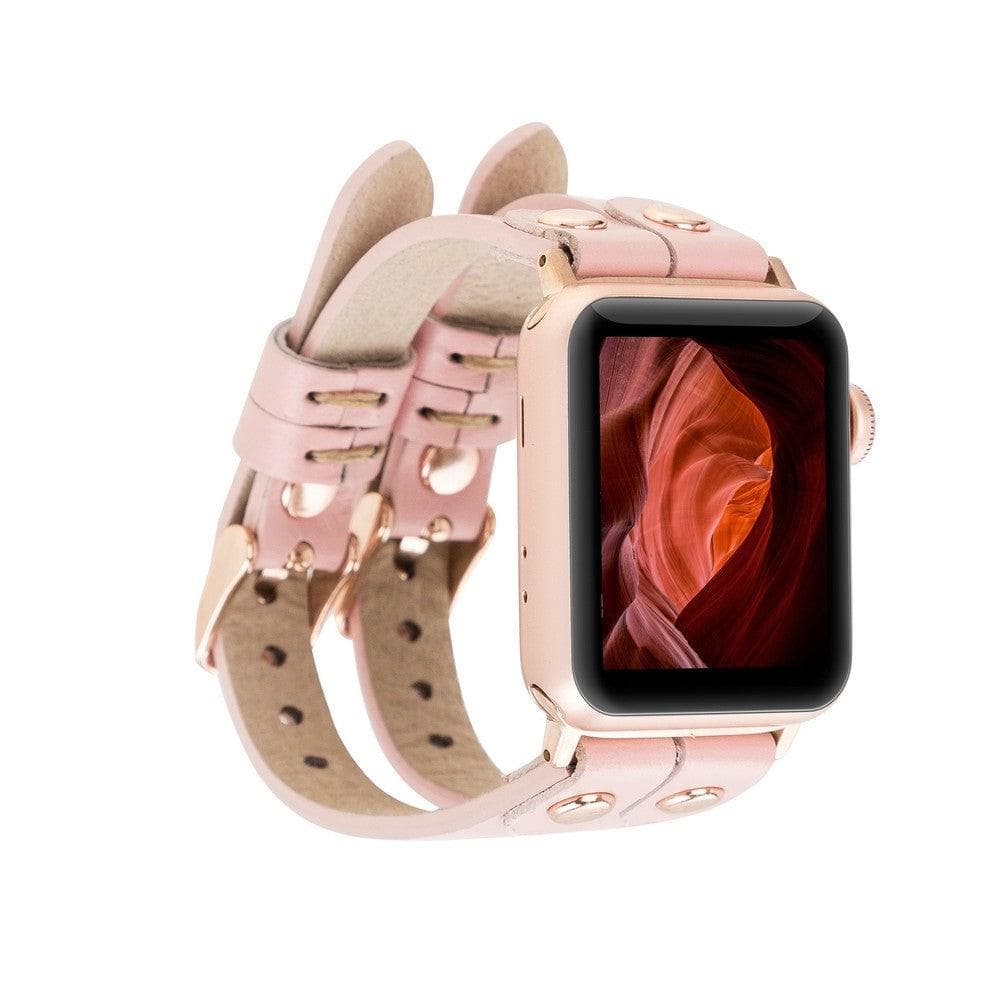 Ely Genuine Leather Apple Watch Double Band