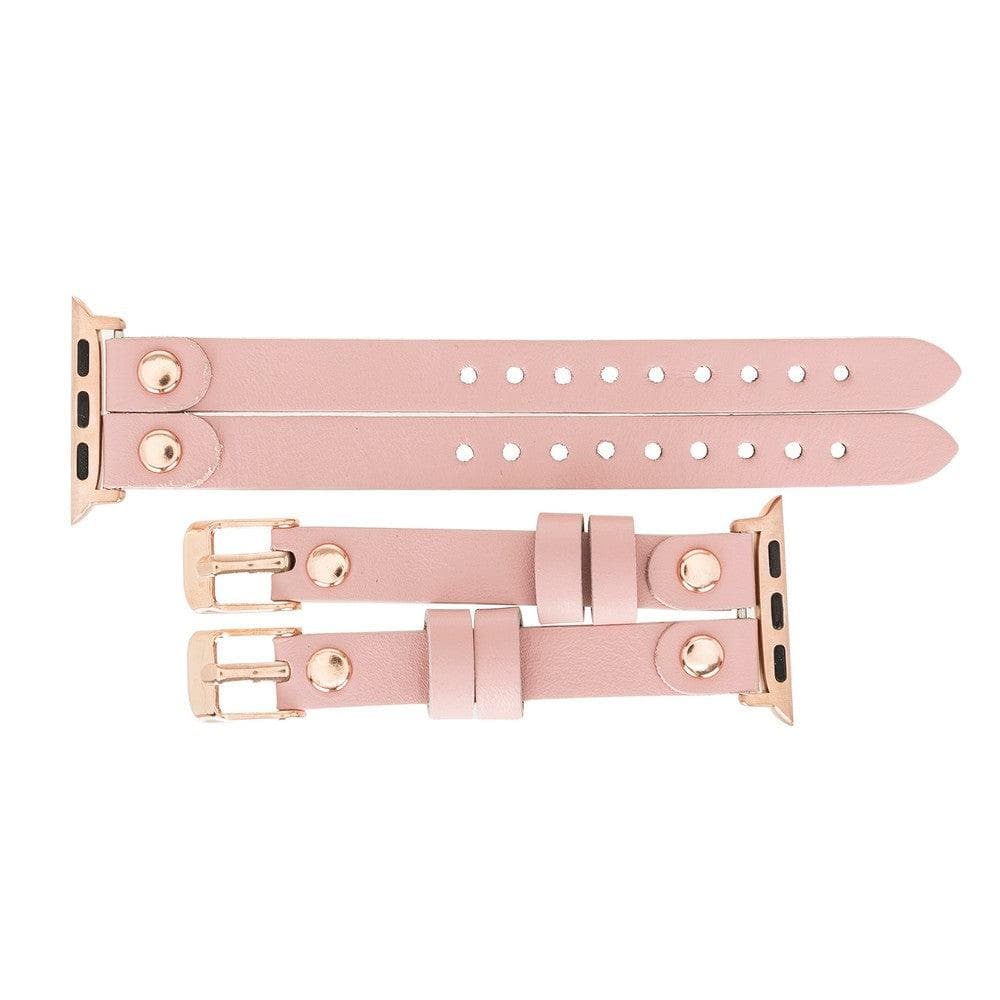 Ely Genuine Leather Apple Watch Double Band