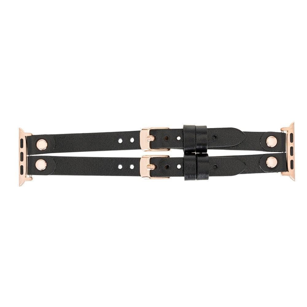 Ely Genuine Leather Apple Watch Double Band