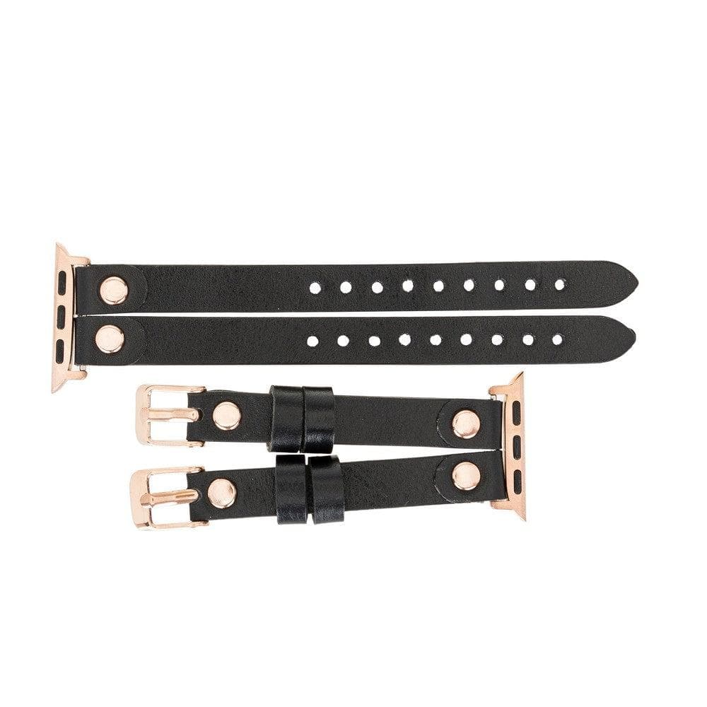 Ely Genuine Leather Apple Watch Double Band