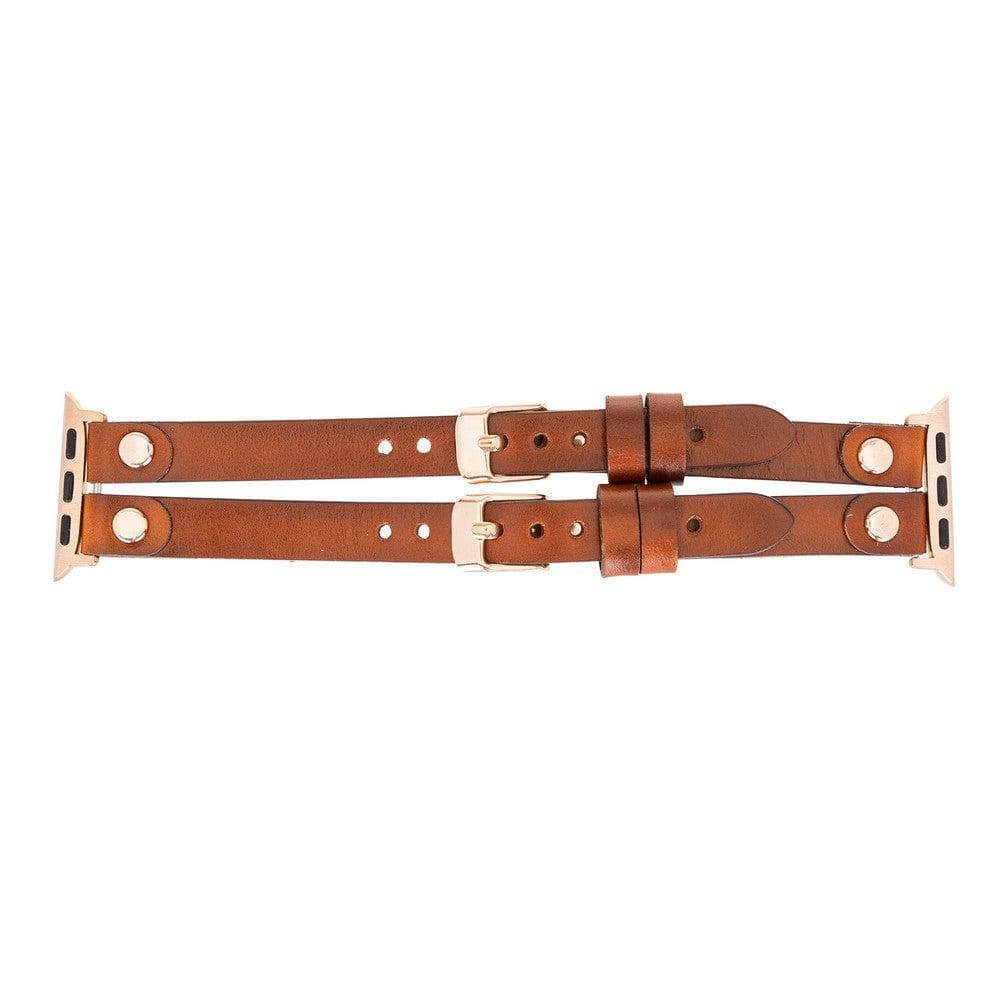 Ely Genuine Leather Apple Watch Double Band