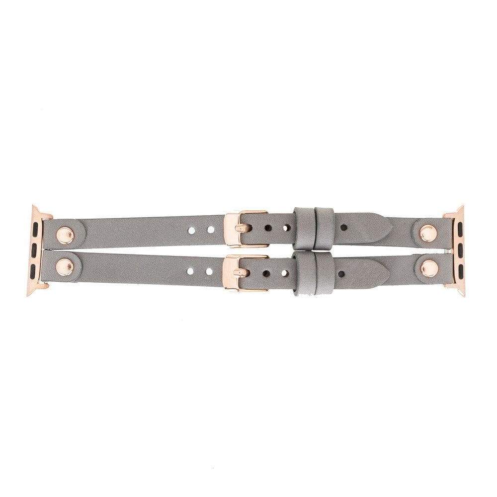 Ely Genuine Leather Apple Watch Double Band