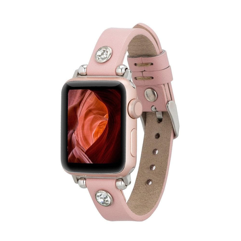 Durable Apple Watch band with silver buckle