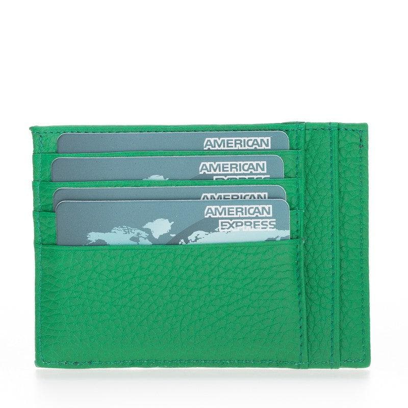 Porte-cartes zippé en cuir