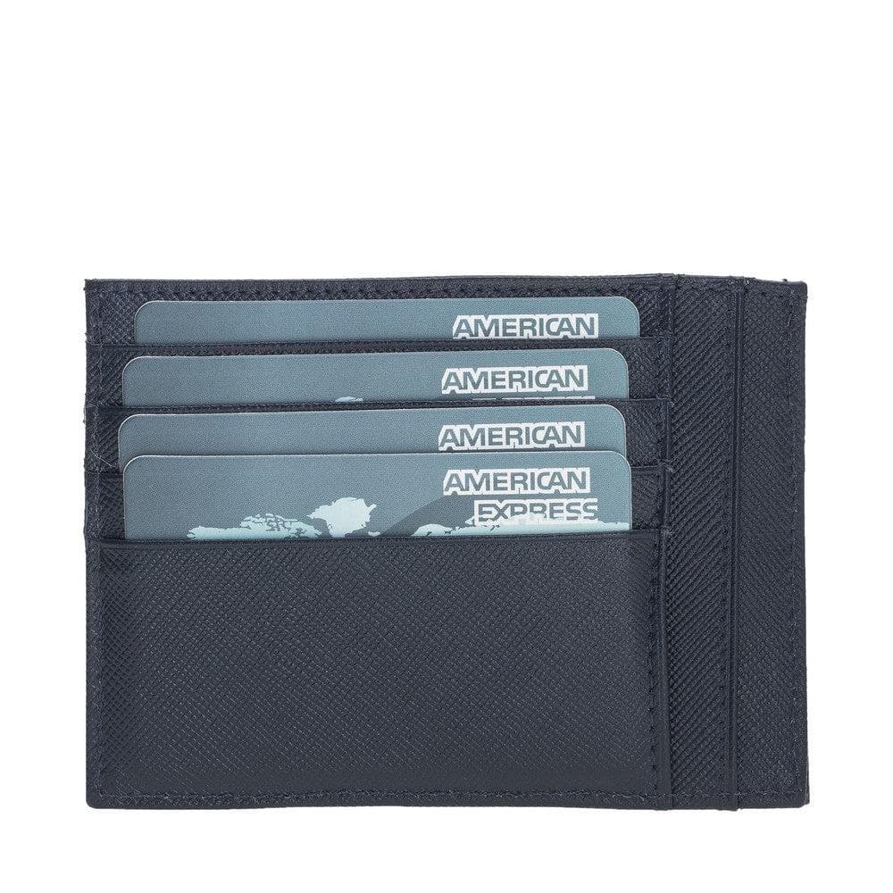 Porte-cartes zippé en cuir