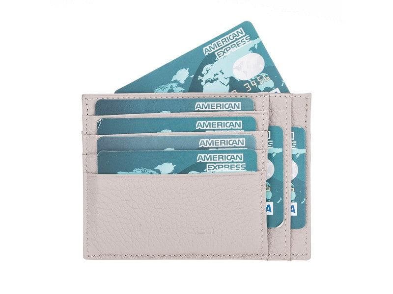 Porte-cartes zippé en cuir