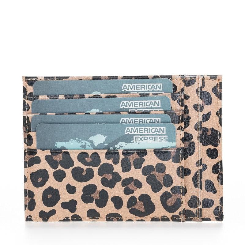 Porte-cartes zippé en cuir