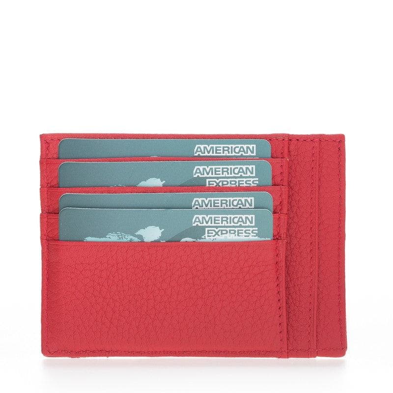 Porte-cartes zippé en cuir