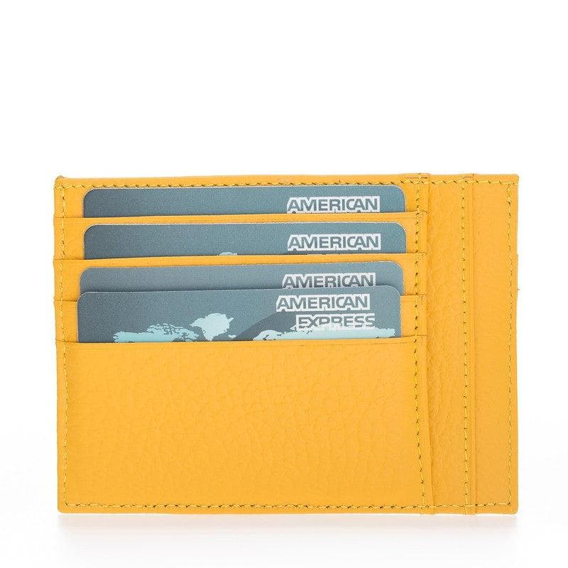 Porte-cartes zippé en cuir