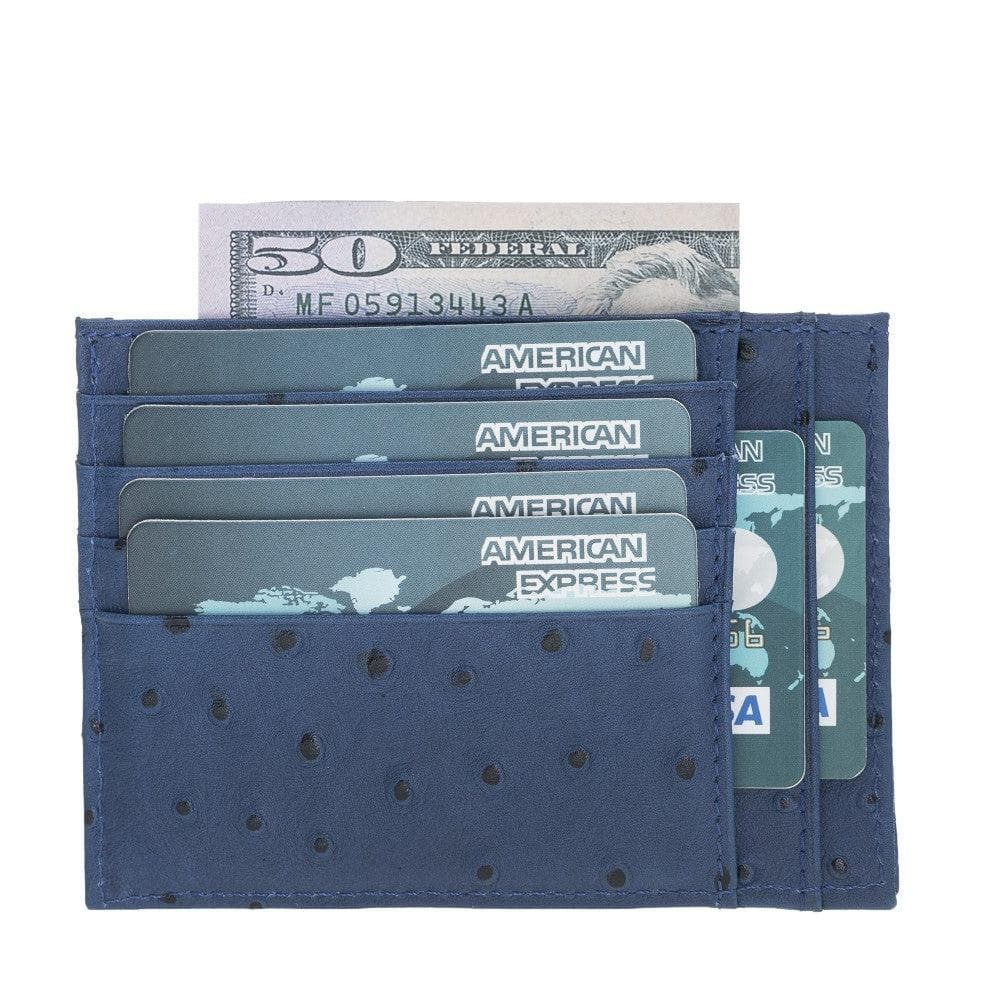 Porte-cartes zippé en cuir