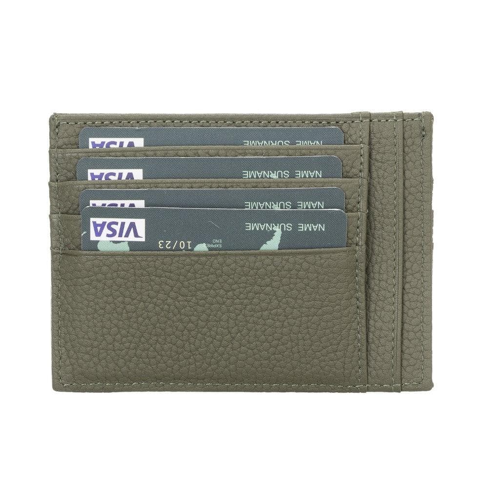 Porte-cartes zippé en cuir