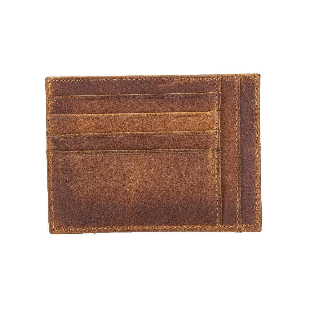Porte-cartes zippé en cuir