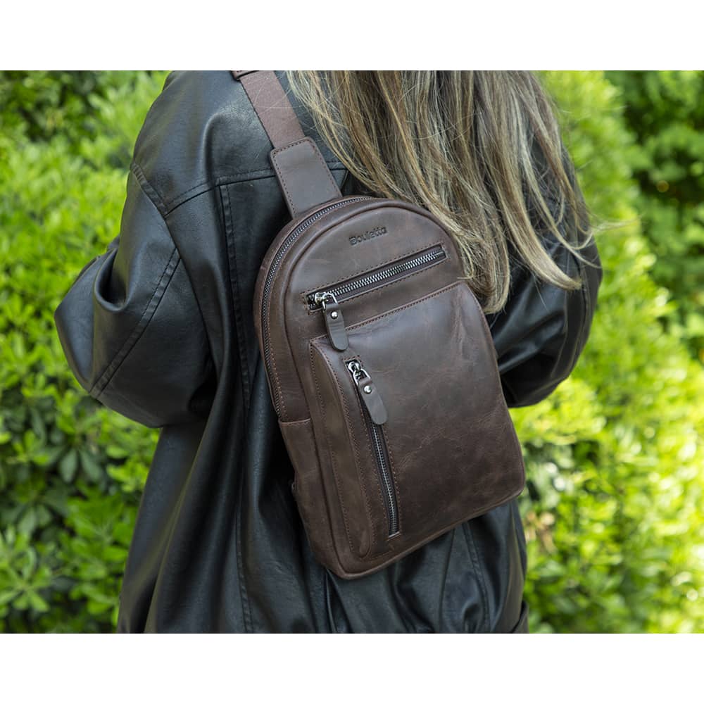 Blake Genuine Leather Men/Women Cross/Backpack Bags