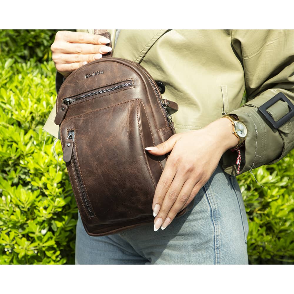 Blake Genuine Leather Men/Women Cross/Backpack Bags