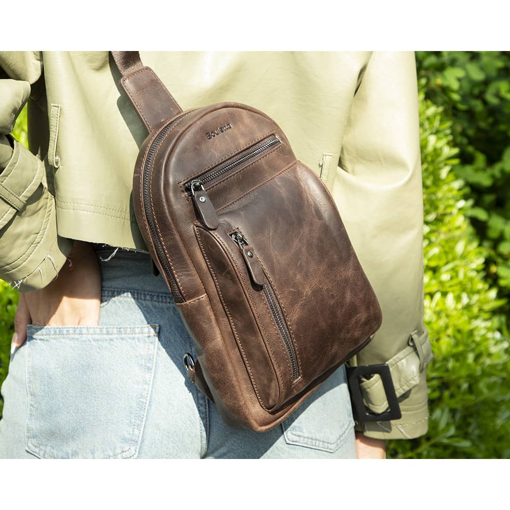Blake Genuine Leather Men/Women Cross/Backpack Bags