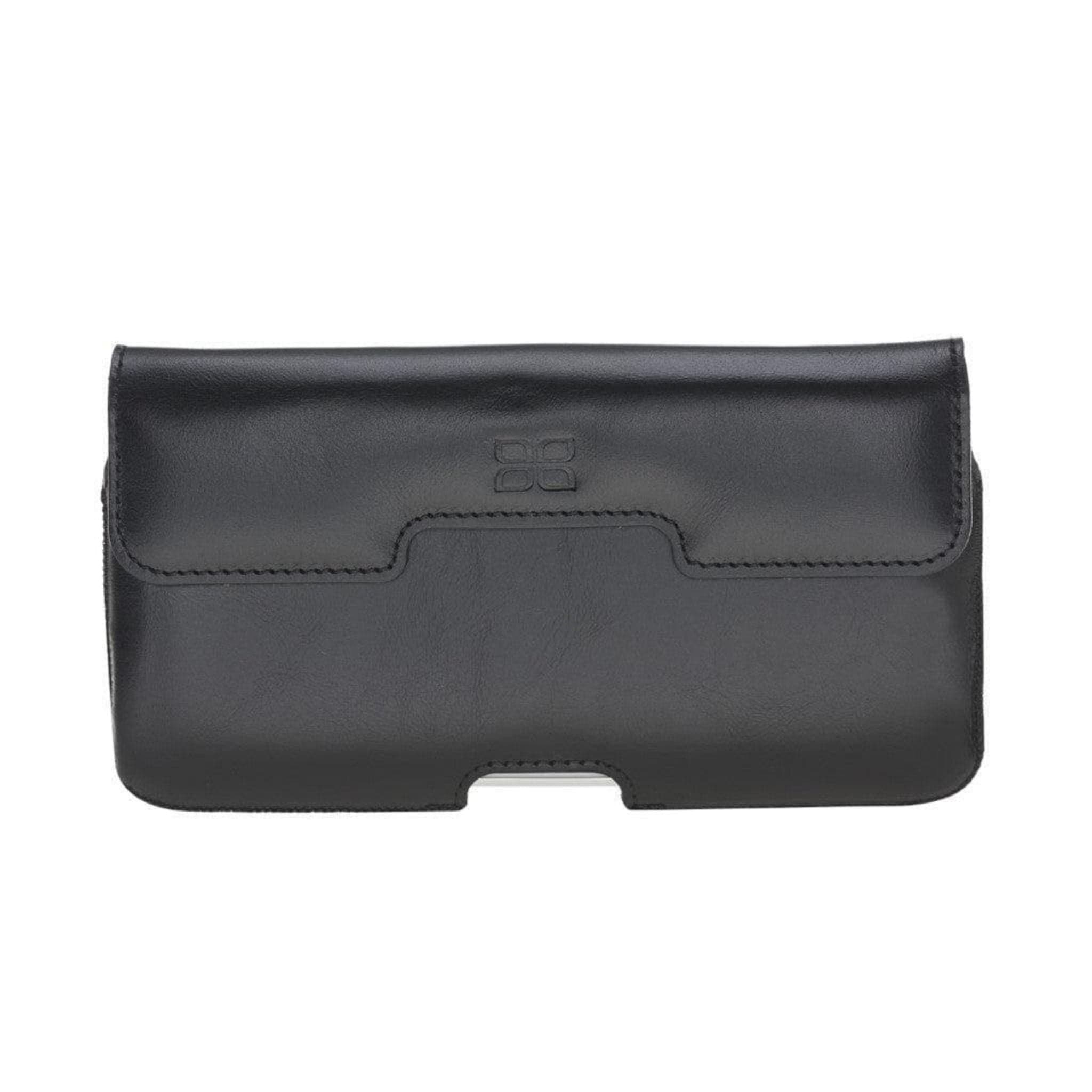 Schräge, am Gürtel anbringbare Universal-Telefonhülle aus echtem Leder