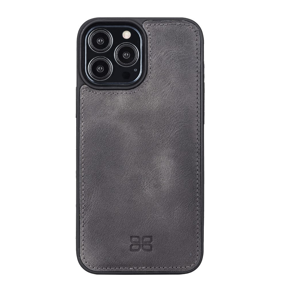 Coque arrière flexible en cuir véritable pour iPhone 13 Series