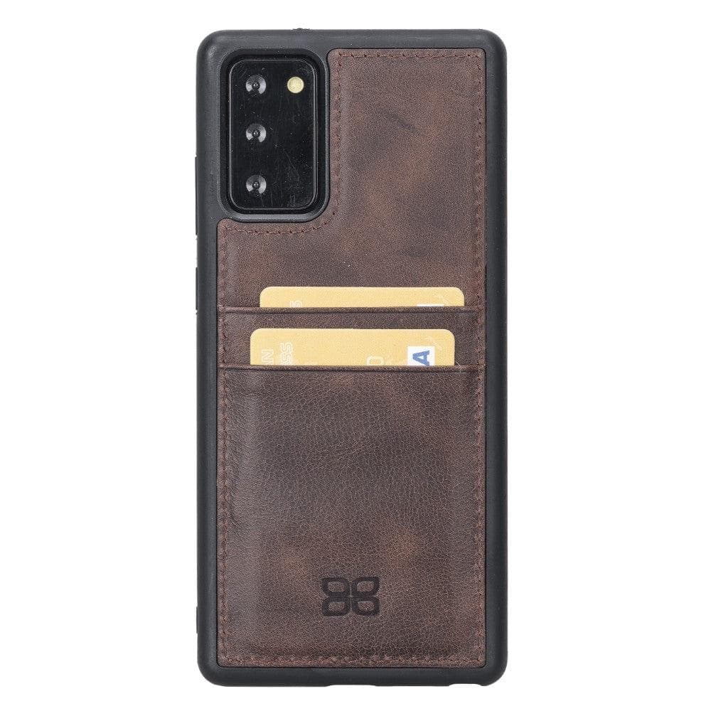 Samsung Galaxy Note 20 Series Genuine Leather Back Cover With Card Holder