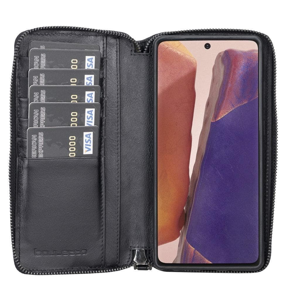 Samsung Galaxy Note 20 Series Genuine Leather Pouch Magnetic Wallet Case