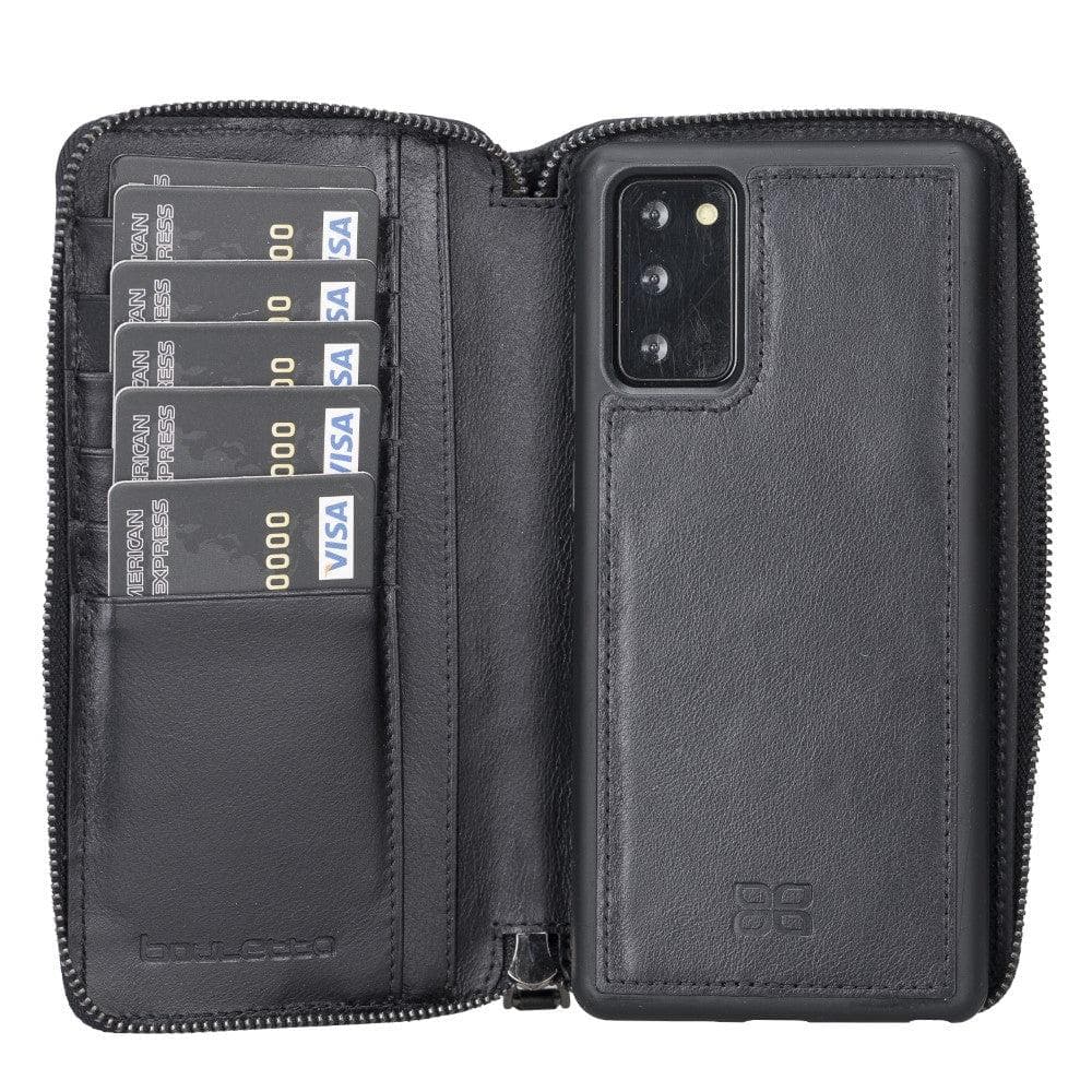 Samsung Galaxy Note 20 Series Genuine Leather Pouch Magnetic Wallet Case