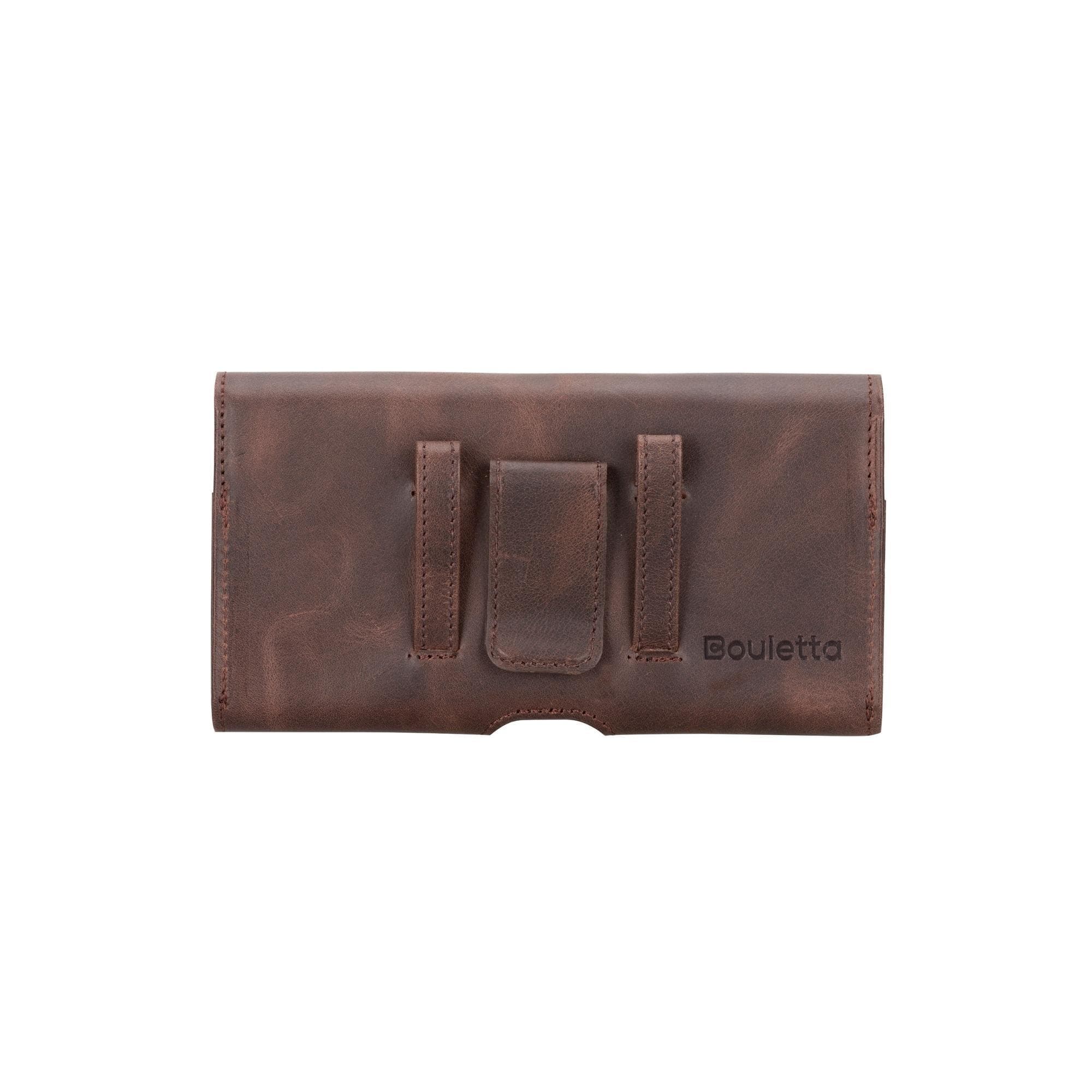 Titan Universal Clutch Waist Belt Attachable Leather Case for Mobile Phones (6.1"/6.8")