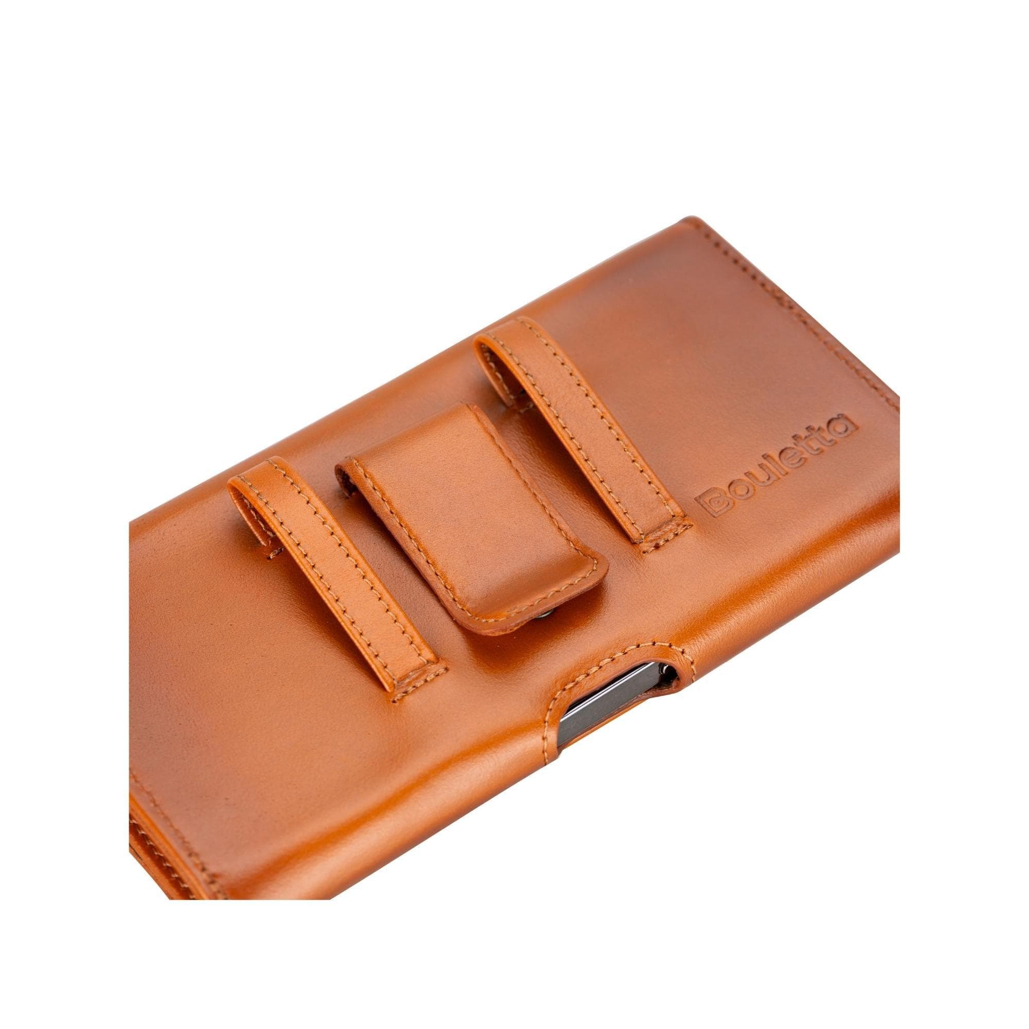 Titan Universal Clutch Waist Belt Attachable Leather Case for Mobile Phones (6.1"/6.8")