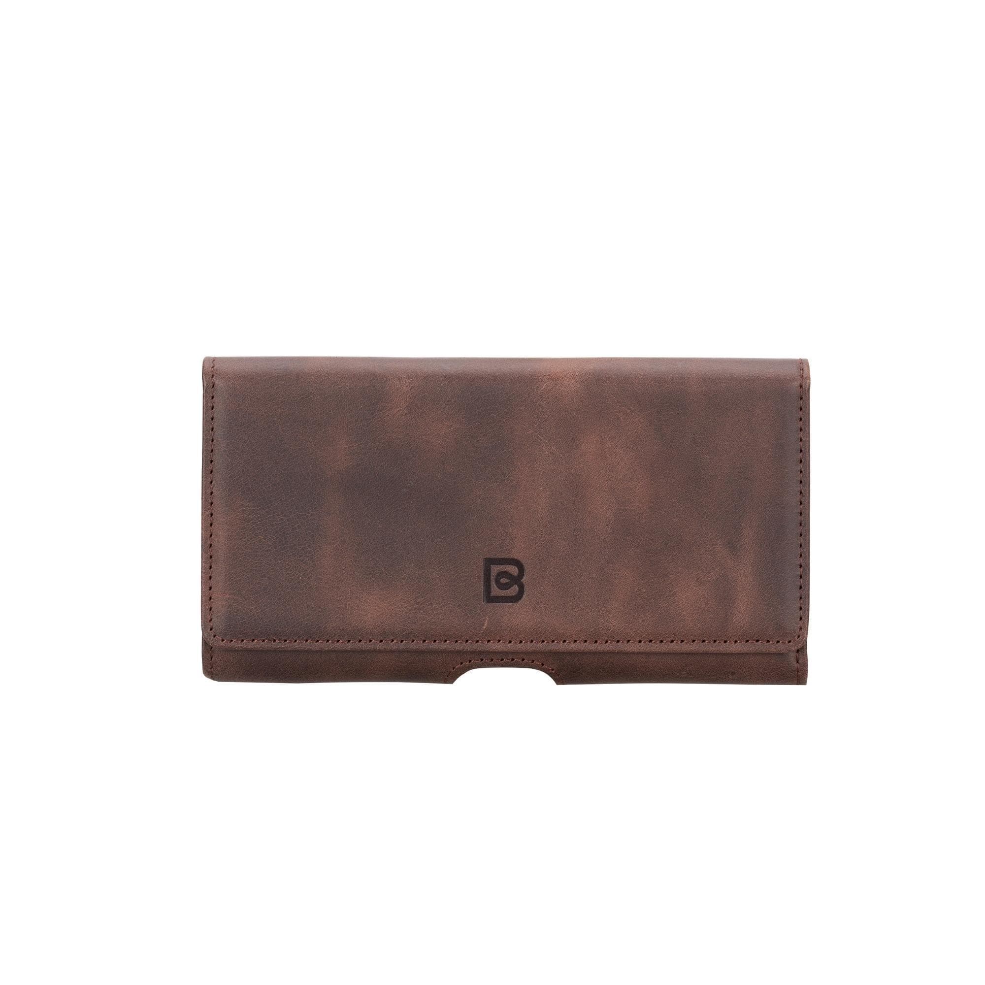 Titan Universal Clutch Waist Belt Attachable Leather Case for Mobile Phones (6.1"/6.8")