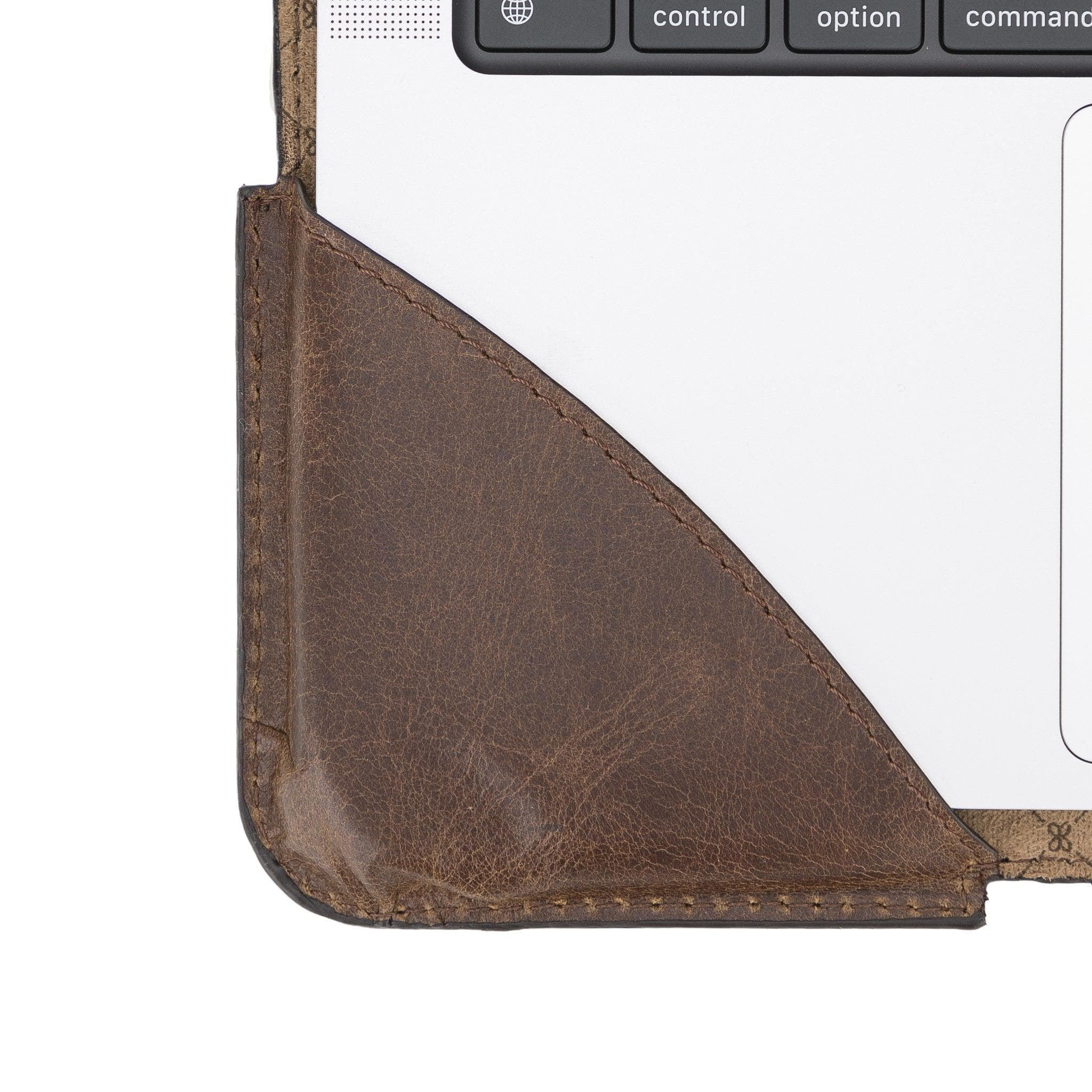 Housse en cuir véritable Chester pour Apple MacBook/ordinateurs portables de 13,3" à 16,2"