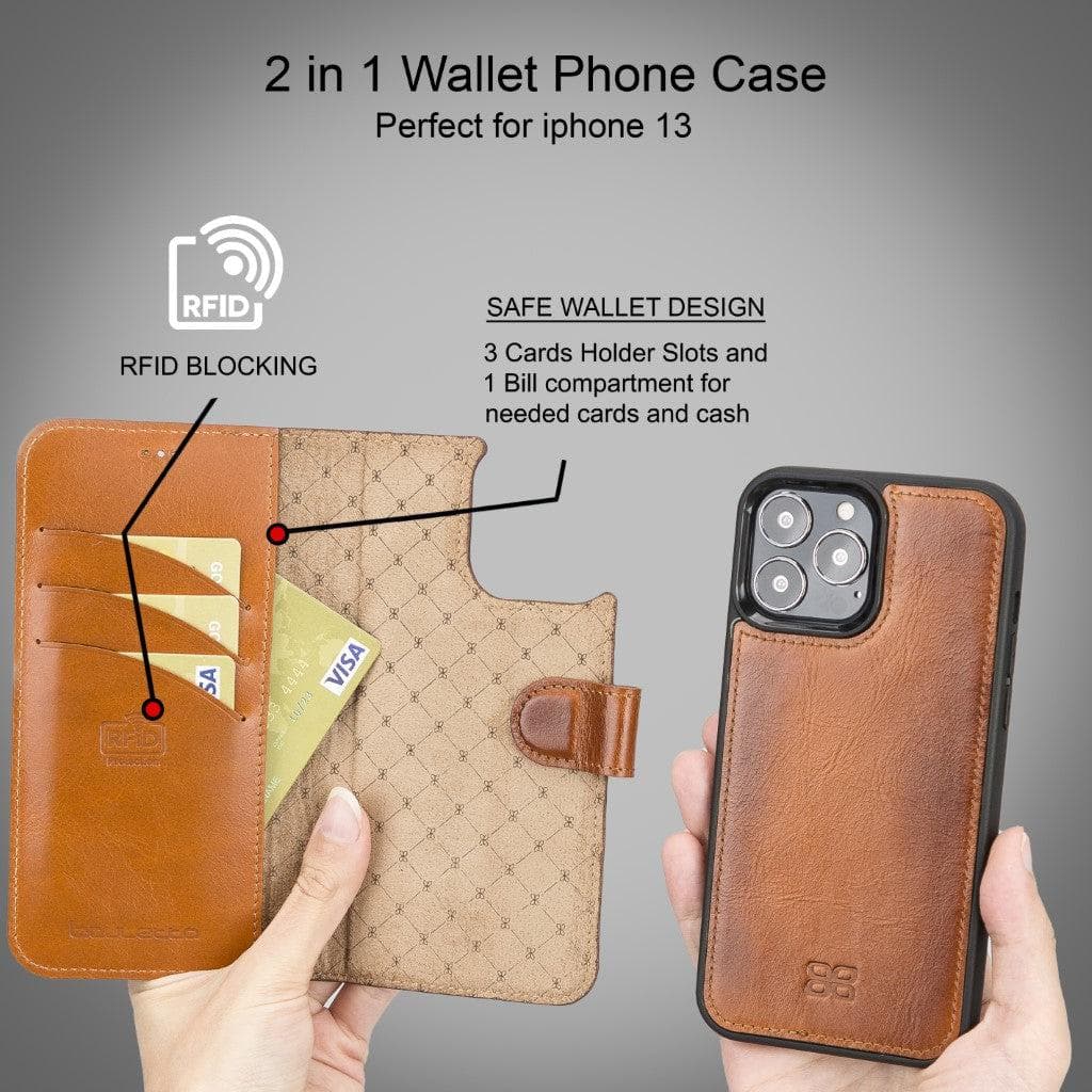 iPhone 13 Serie Leder Wallet Case