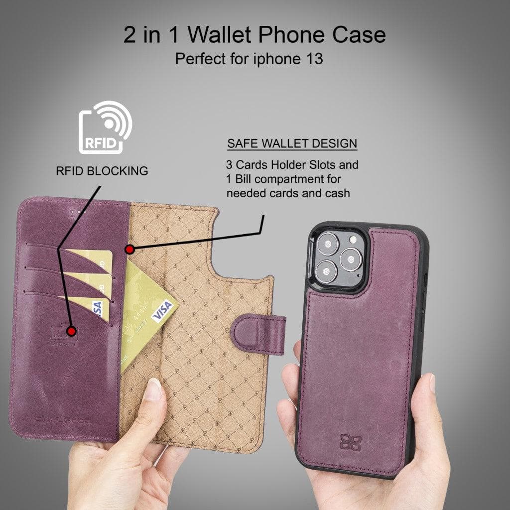 iPhone 13 Serie Leder Wallet Case